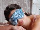 Шелковая маска для сна "Лист"